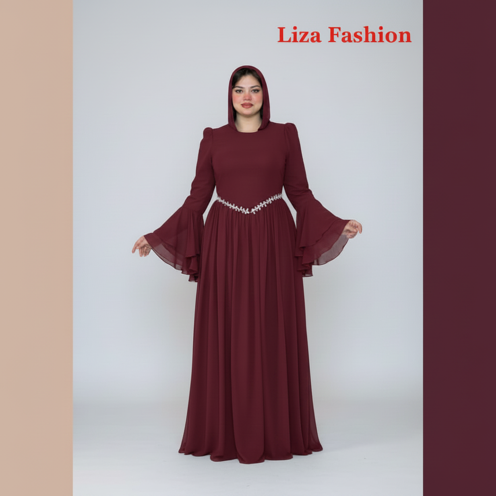 Burgundy Dress