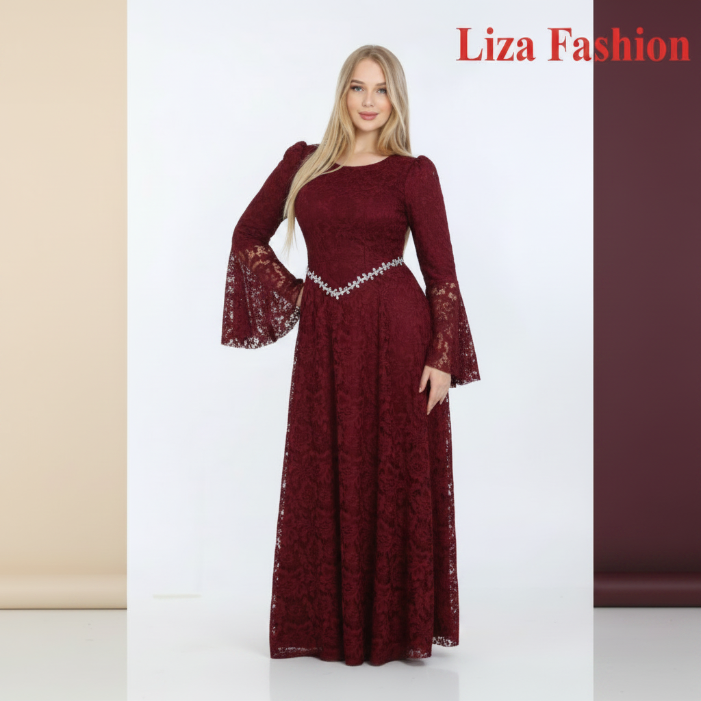 Burgundy Dress