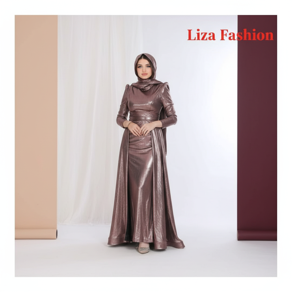 Liza Fashion - Rose Gold Gown