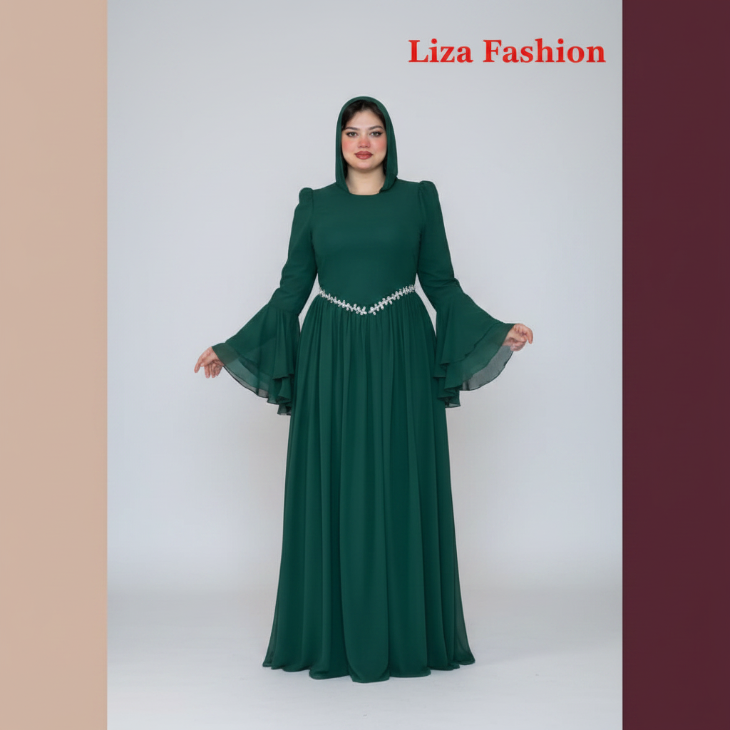 فستان أخضر - Liza Fashion