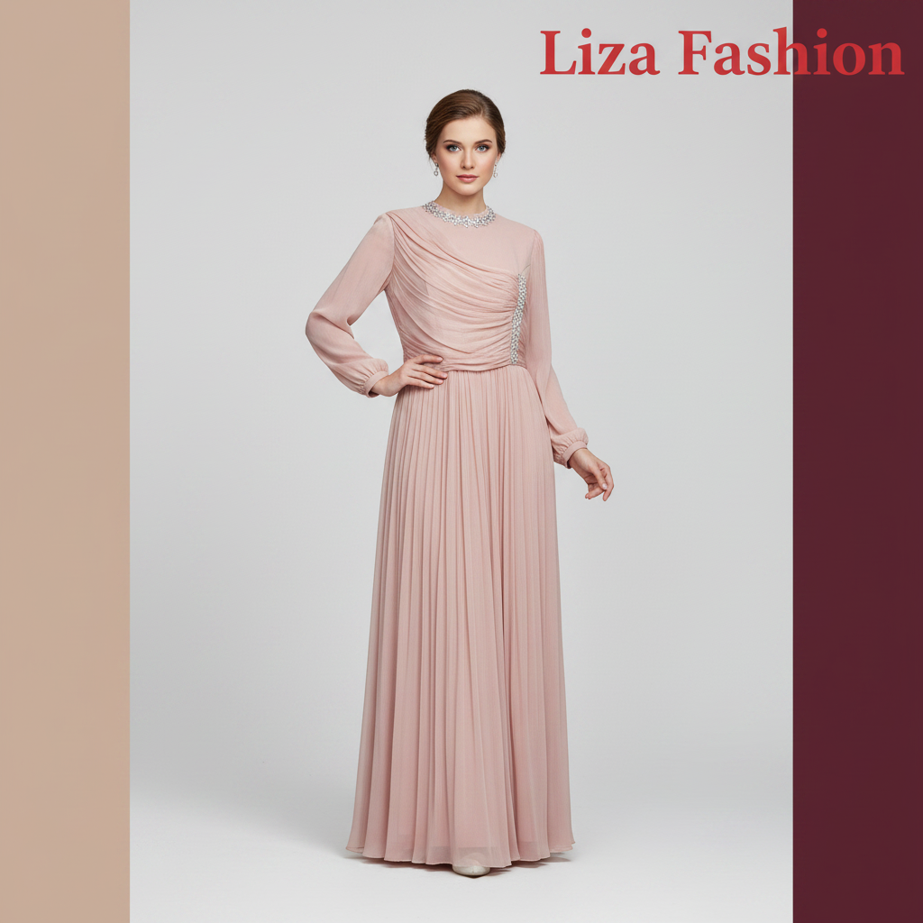 Pink Dress - Liza Fashion