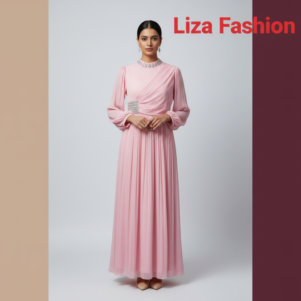 Pink Dress - Liza Fashion